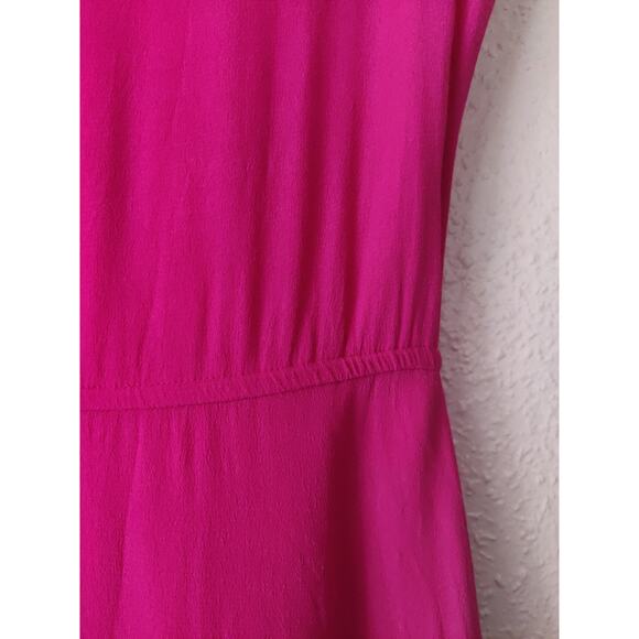 Kate Spade Pink & Red Trim Color Block Sleeveless A-Line Dalene Dress Size 4 - Picture 7 of 9